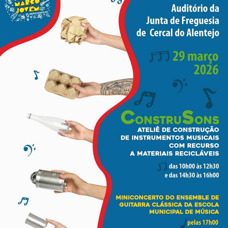 ConstruSons – Ateliê de Construção de Instrumentos Musicais com materiais recicláveis