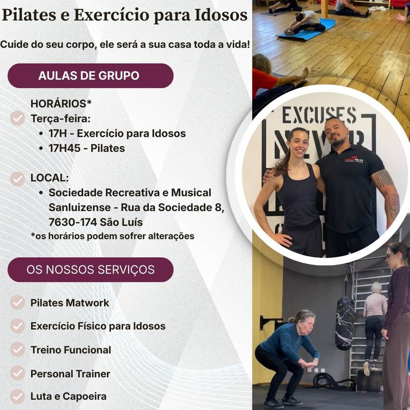 Aulas de Pilates e Exercício para Idosos