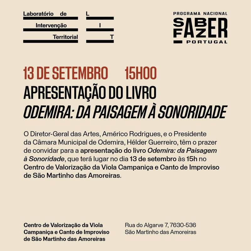 A apresentação do livro «Odemira: da Paisagem à Sonoridade»