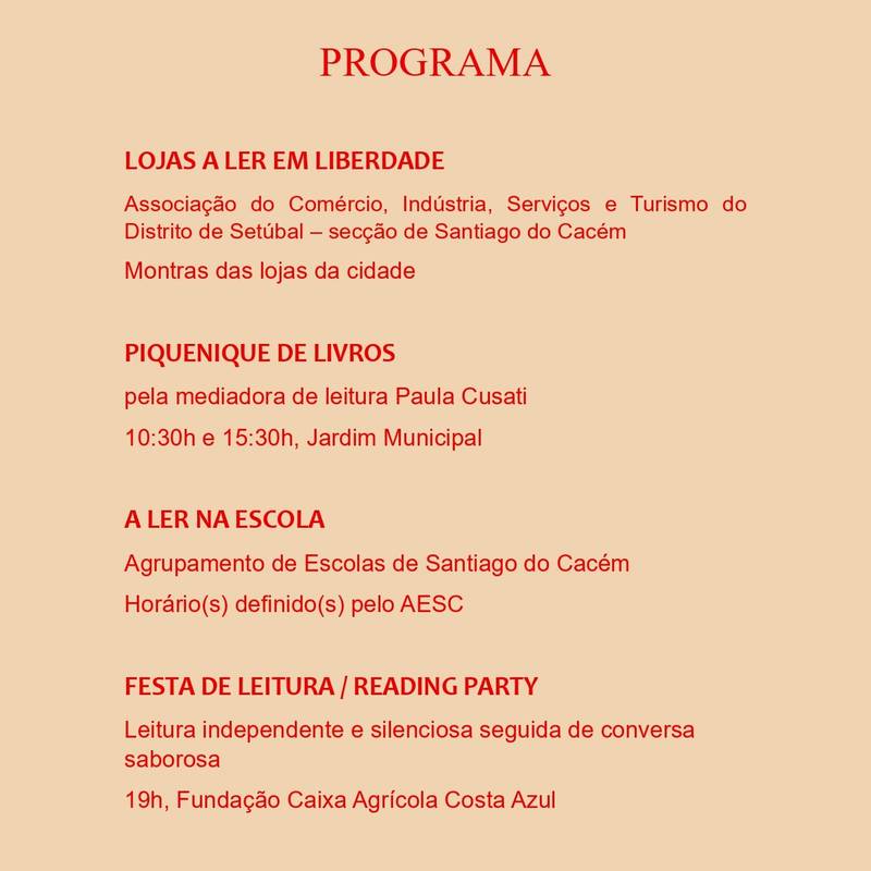 Celebração do Dia Mundial do Livro