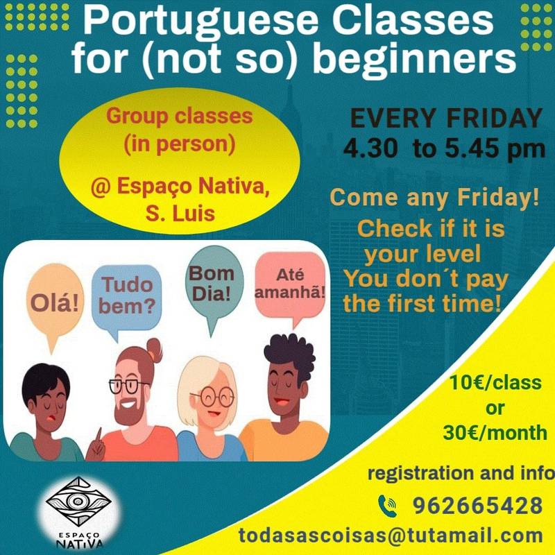 Portuguese classes at Espaço Nativa