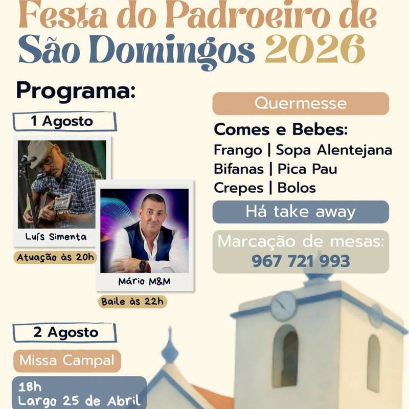 Festa do Padreiro de São Domingos 2026