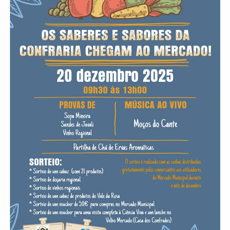 Os Saberes e Sabores da Confraria chegam ao Mercado