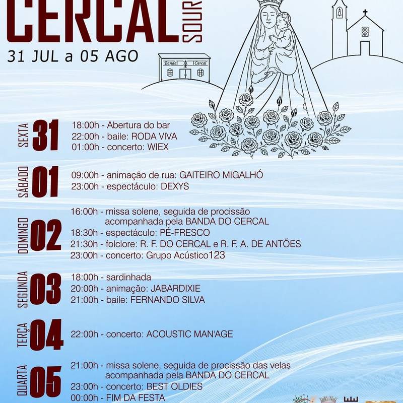Festival in Honor of Our Lady of the Snows - Cercal 2026