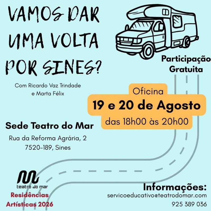 Oficina: vamos dar uma volta por Sines