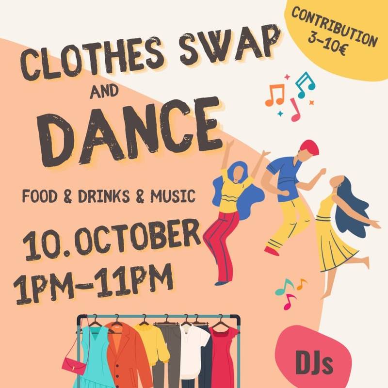 Clothes swap and dance