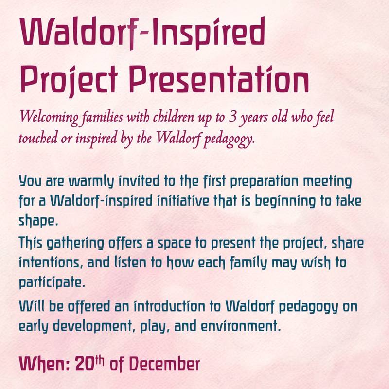 ENCONTRO INSPIRADO EM WALDORF PARA AS IDADES 0-3