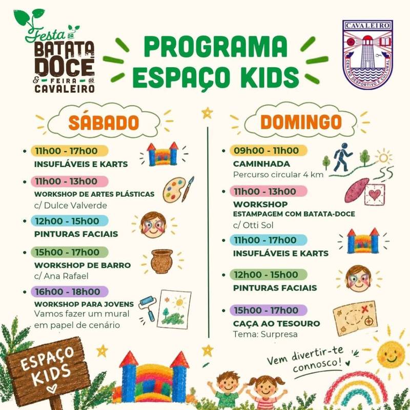 Espaço kids | festa da batata-doce