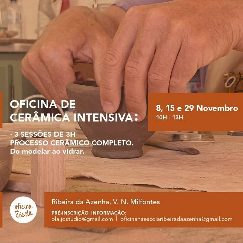 Oficina na Escola - Oficina de Cerâmica Intensiva