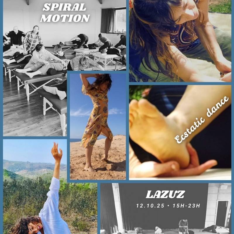 Espiral em movimento dança extática