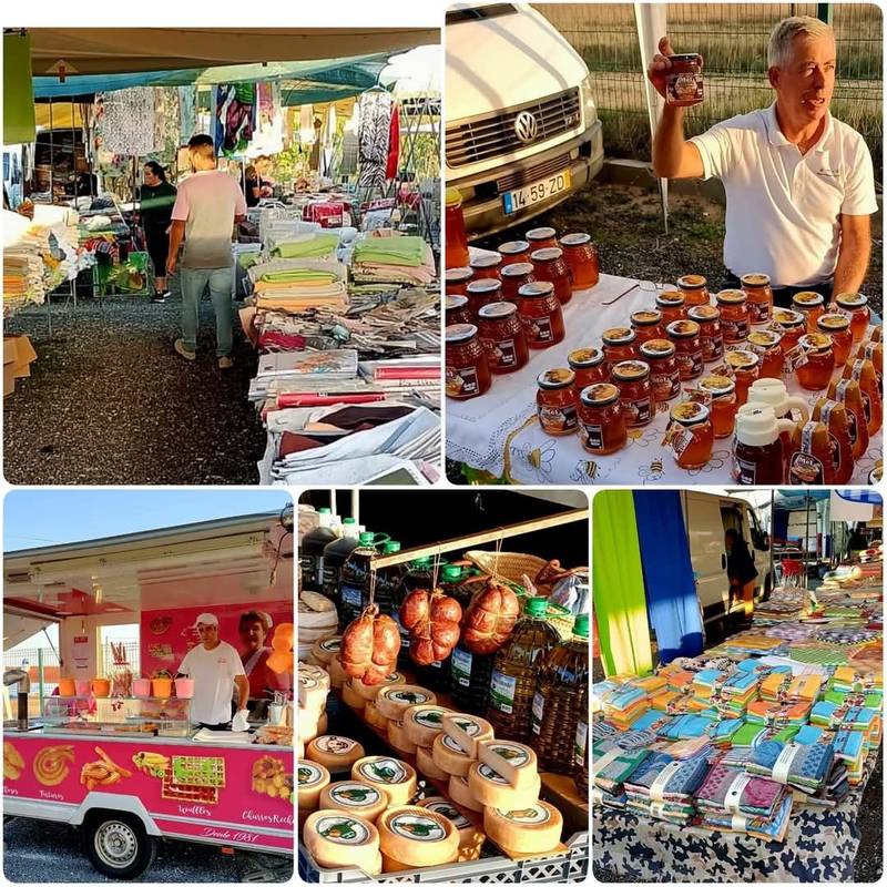 Mercado mensal em Alvalade