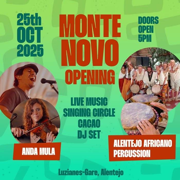 Celebração de inauguração do Monte Novo
