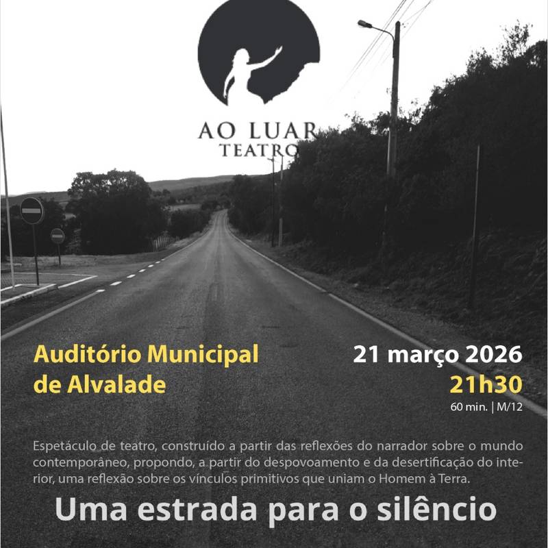 Peça de teatro “Uma estrada para o silêncio”pela companhia Luar Teatro