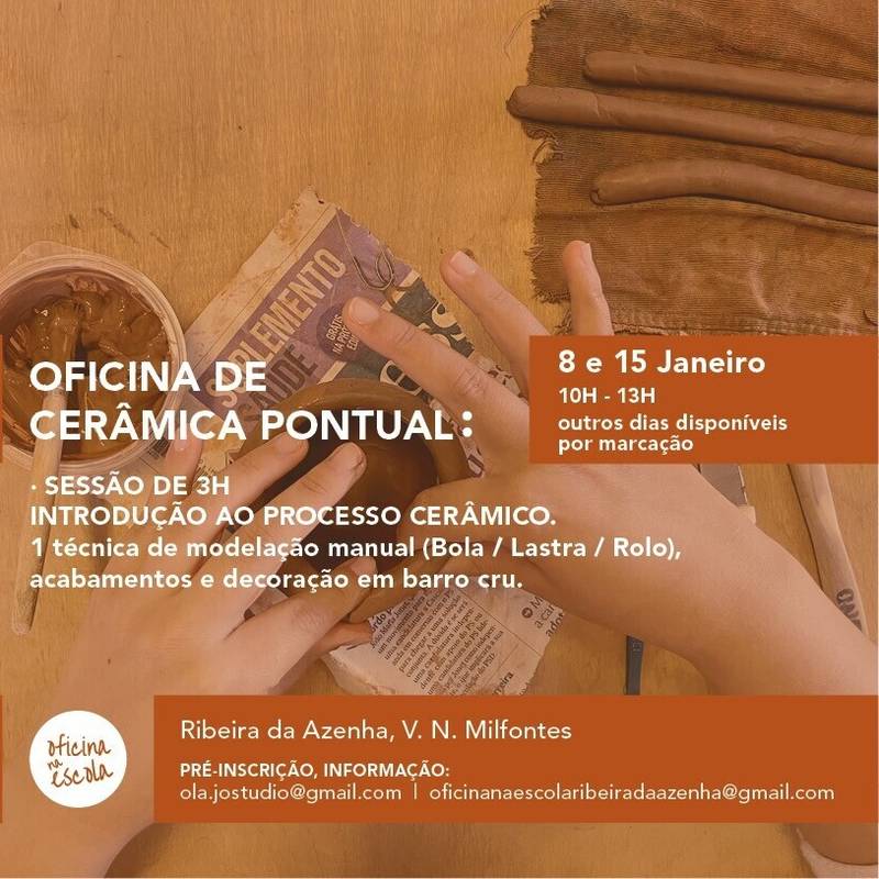 Oficina na Escola - Oficina de Cerâmica Pontual