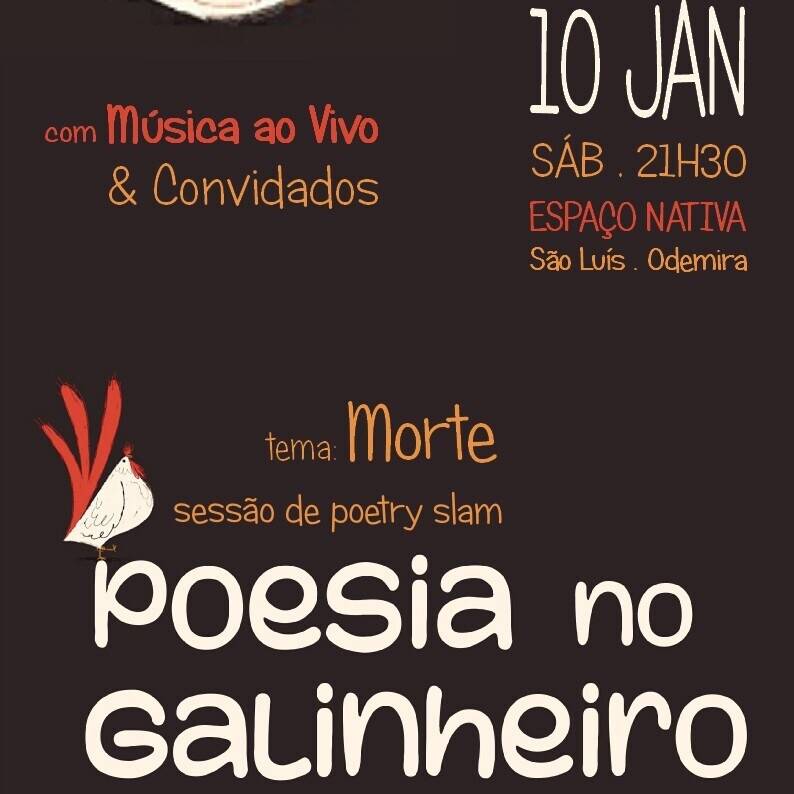 Poesia no Galinheiro com o tema “Morte”