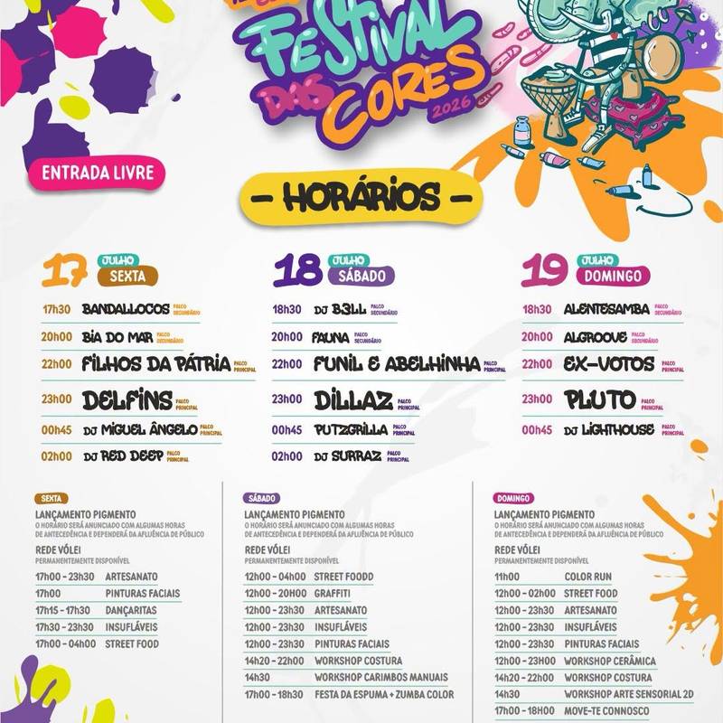 Festival das cores 2026