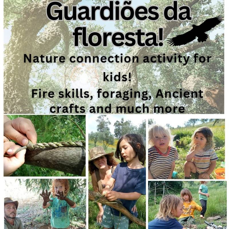 Atividade de ligação profunda à natureza para crianças