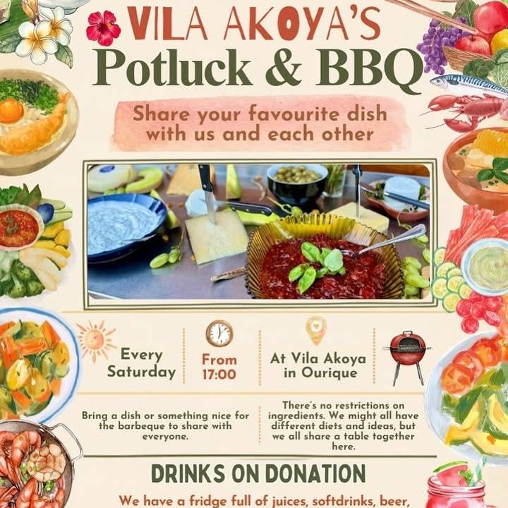Potluck e Churrasco da Vila Akoya
