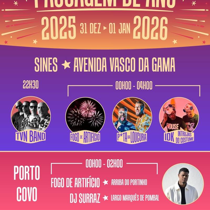 Passagem de Ano em Sines & Porto Covo