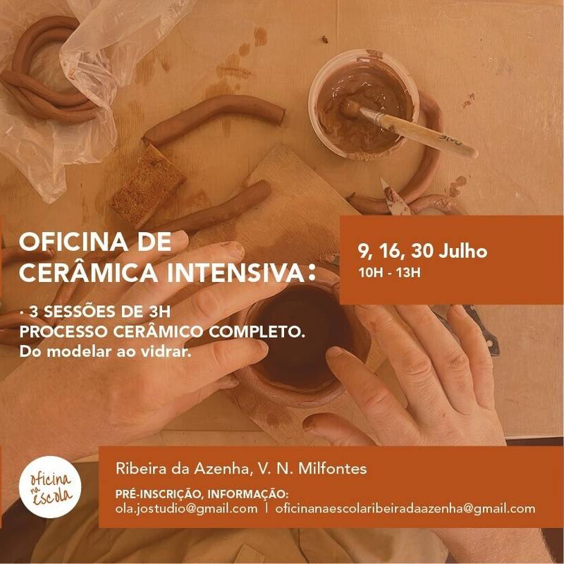Oficina na Escola - Oficina de Cerâmica Intensiva