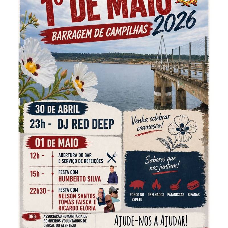 Comemorações do 1° de Maio - Barragem de Campilhas