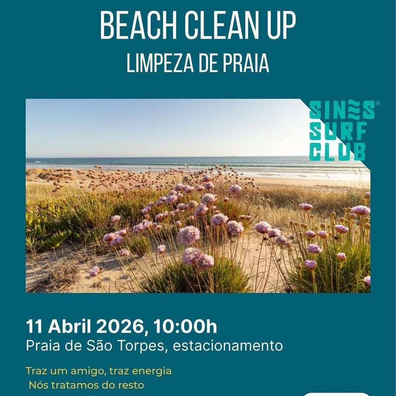 Limpeza de praia em São Torpes