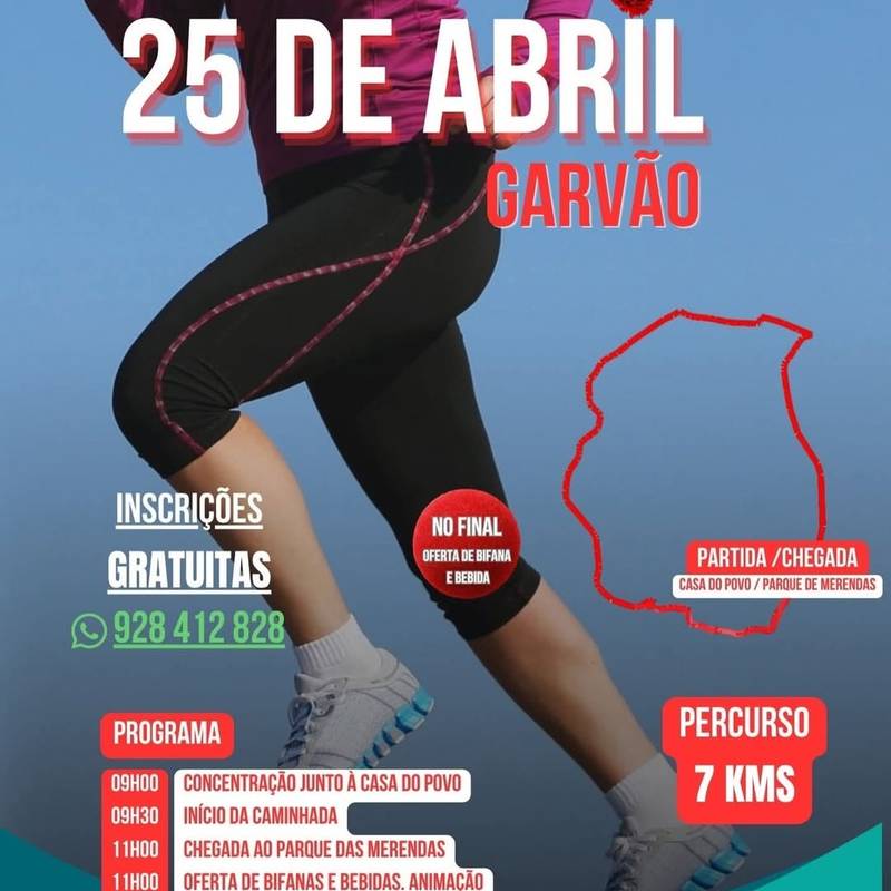 Caminhada 25 de abril