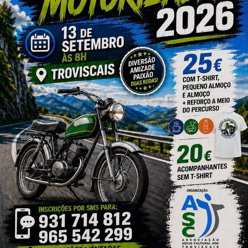 Passeio de motorizadas 2026